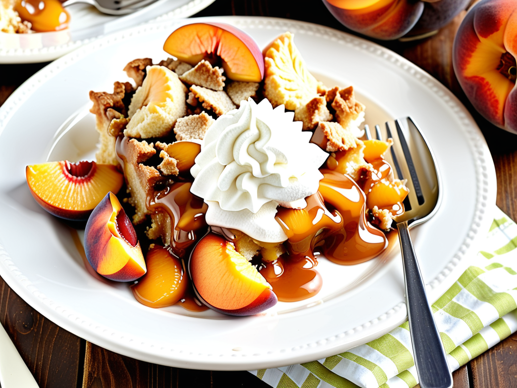peach cobbler with cake mix crock pot