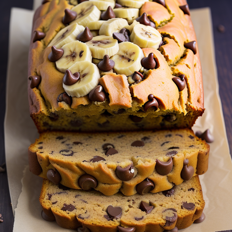 banana pumpkin chocolate chip bread