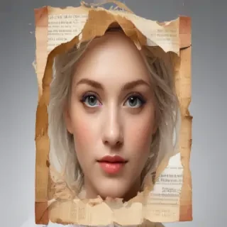 torn paper transparent