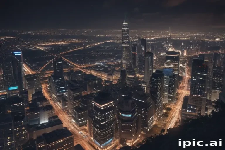 city lights background