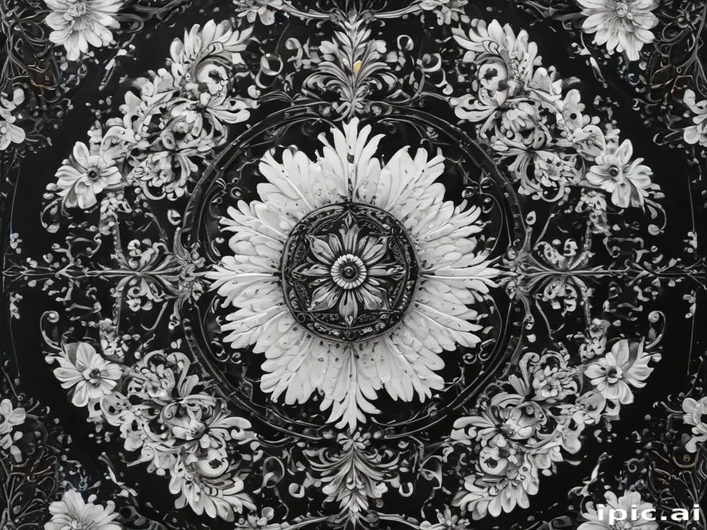 black with white pattern