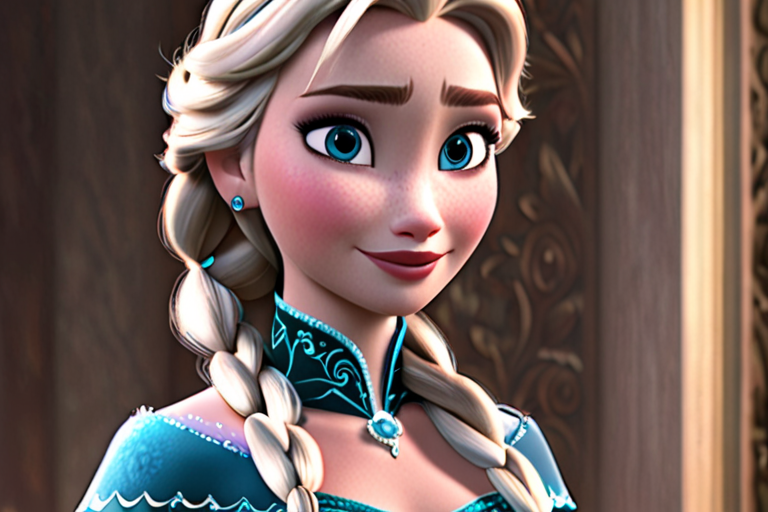 Elsa call Anna from WhatsApp in call video smile 3D Disney