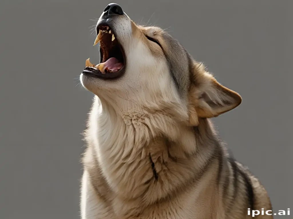 wolf howling png
