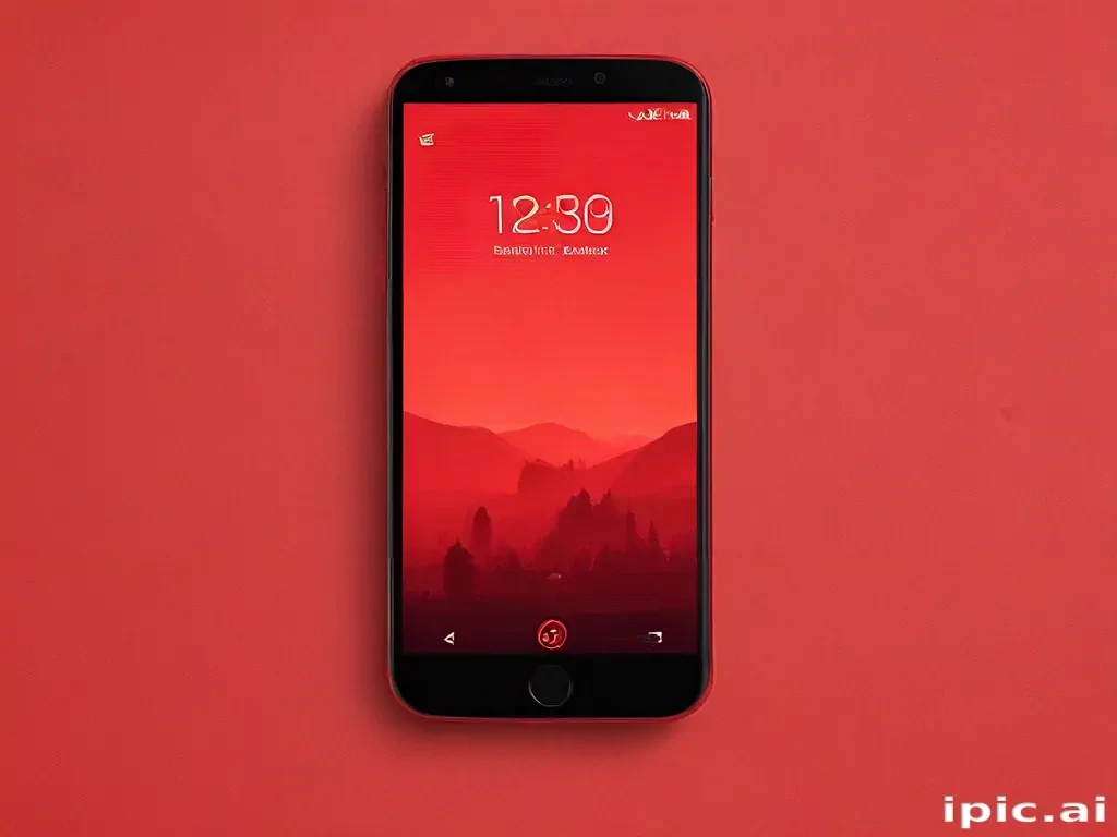 red lockscreen