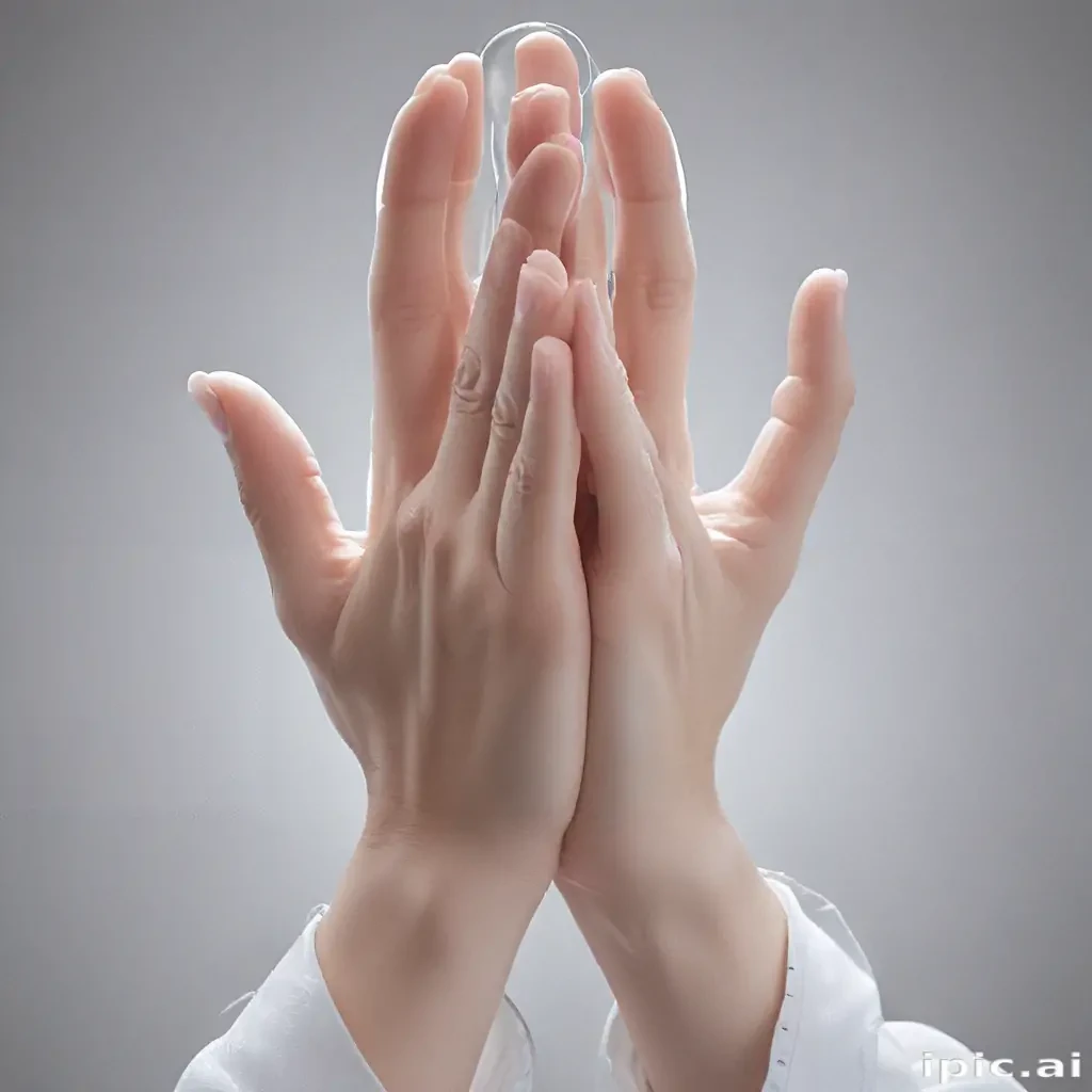 transparent prayer hands
