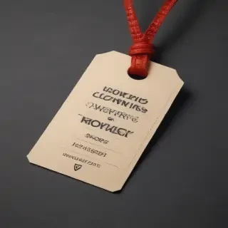 clothing tag mockup