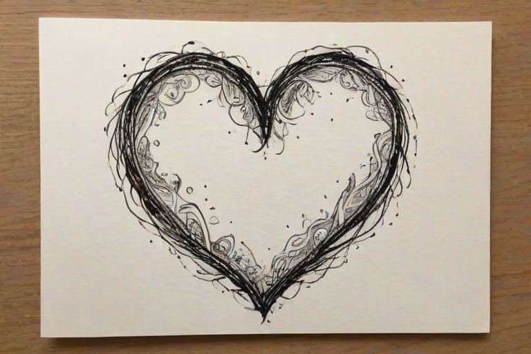 hand drawn heart