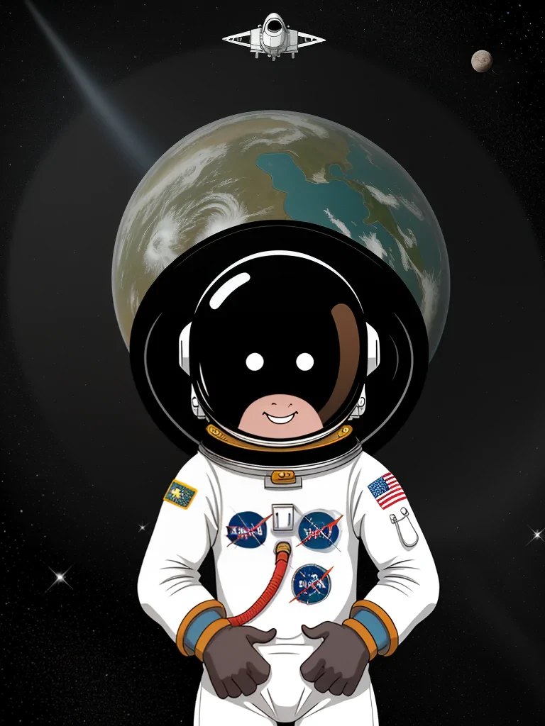 astronaut cartoon