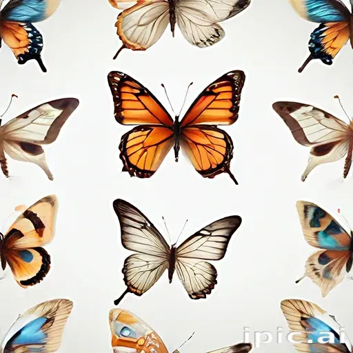 butterflies transparent