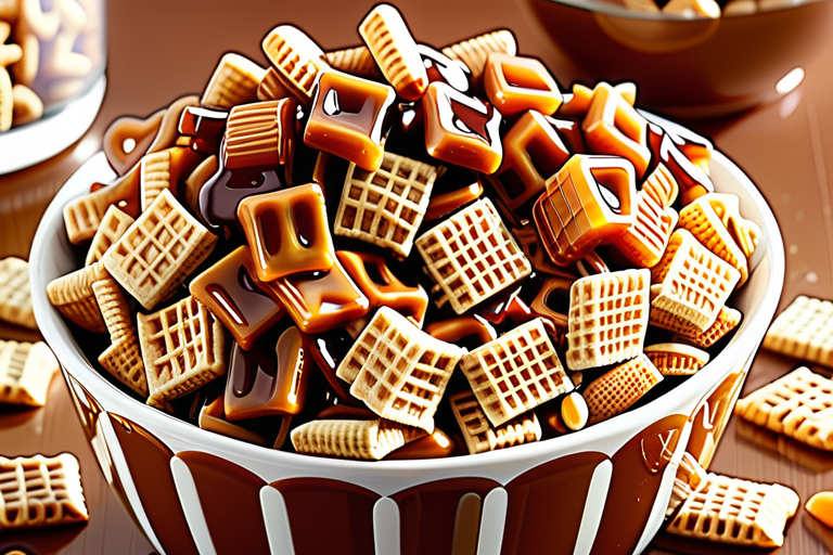 recipe for caramel chex mix