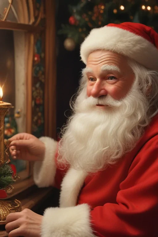 images of vintage santa