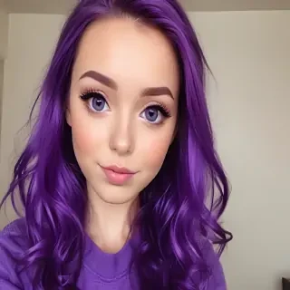 purple cute
