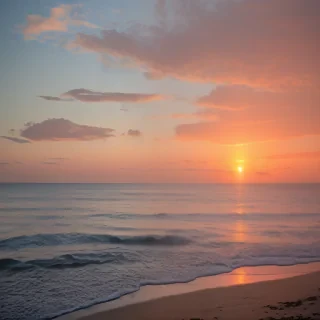 sunset at a beach