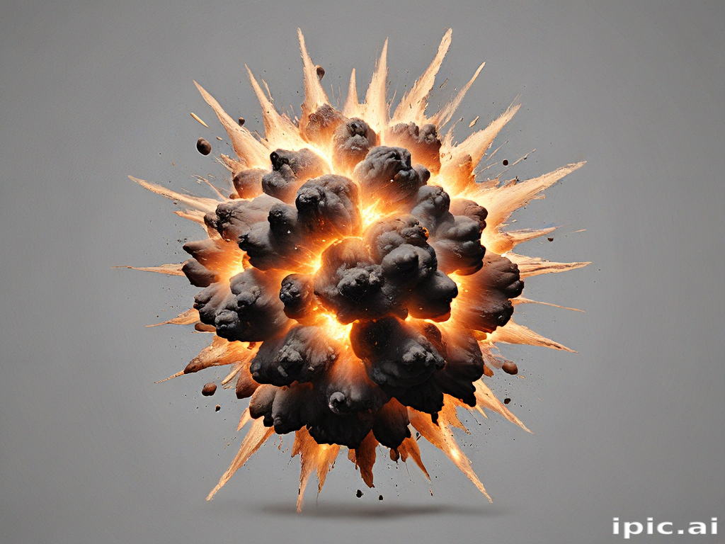 Explosa An Explosive Burst of Energy and Particles Creating a Stunning Visual ...