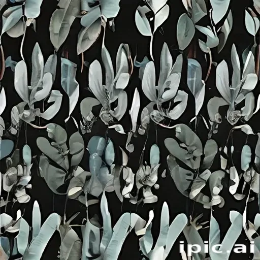 eucalyptus clipart black and white