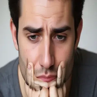 man in sad