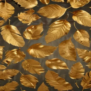 gold leaves png