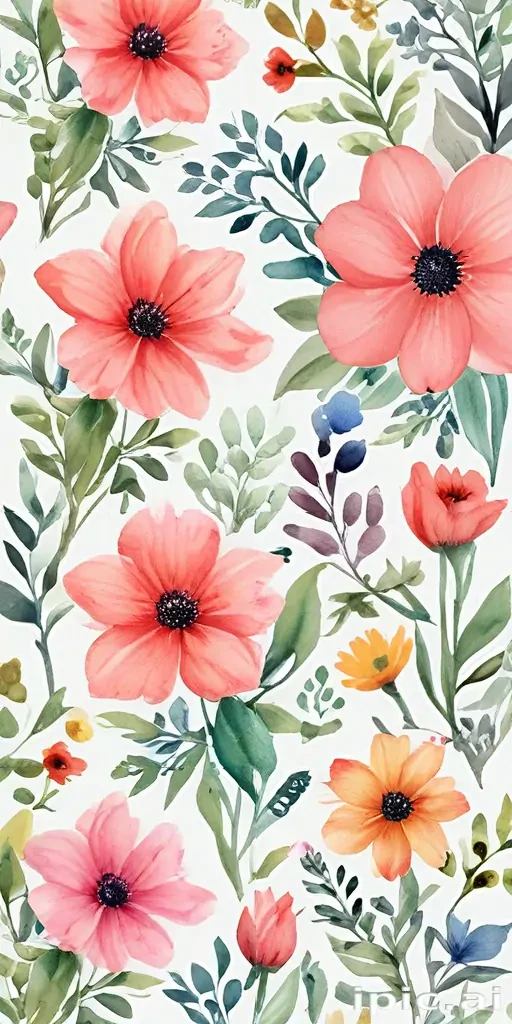 clipart watercolor flowers
