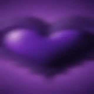 purple wallpaper heart