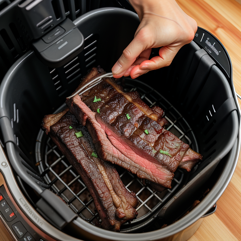 how long to cook beef ribs in air fryer