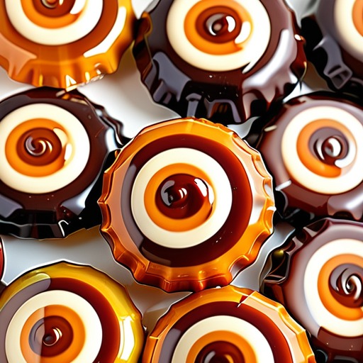 german candy with a caramel center