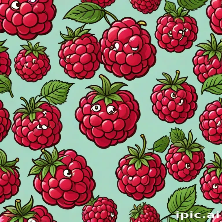 cartoon raspberry