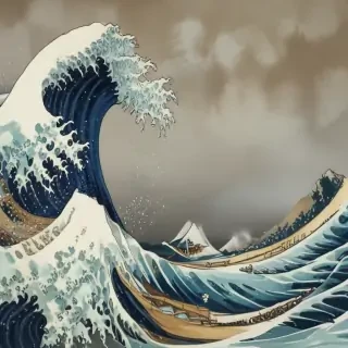 the great wave wallpaper