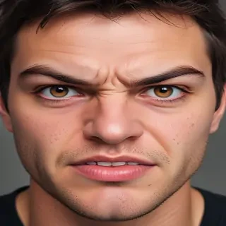 angry face