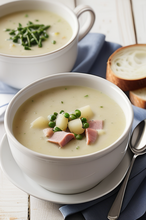 ham potato and leek soup