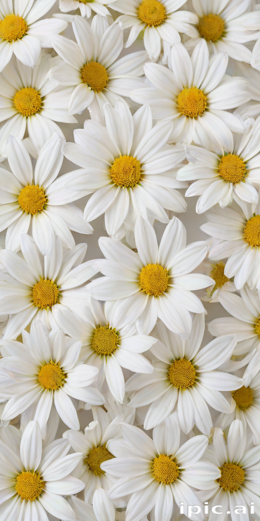 white flowers on white background