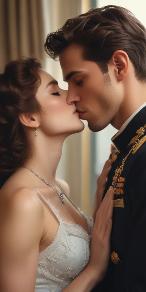couple kissing aesthetic