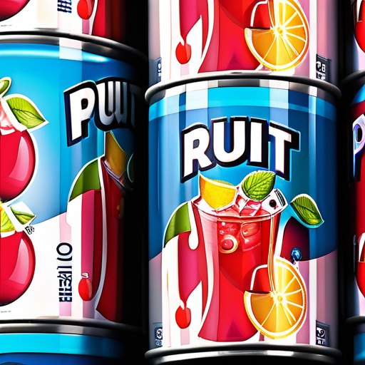 fruit punch in a can