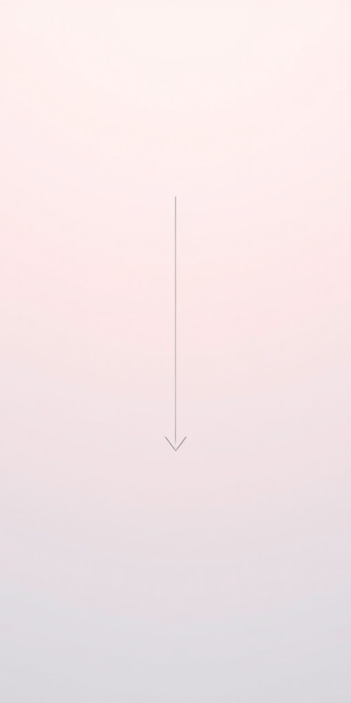 Generate a high-resolution image of a minimalist abstract design featuring a downward arrow, captured with a DSLR camera at f/8 aperture, ISO 100, 1/125s shutter speed, in a top-down view with a shallow depth of field.