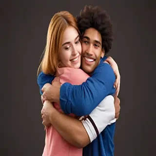 hugging png