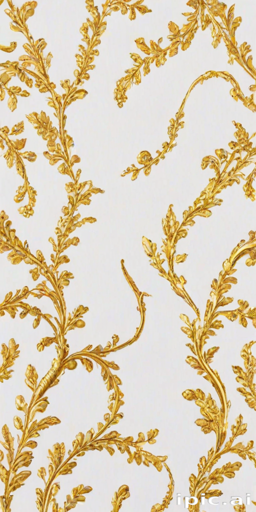 white background gold