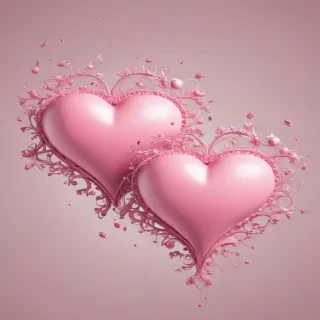 pink hearts png