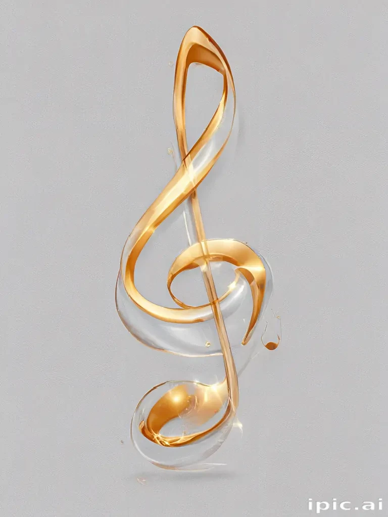 transparent music note