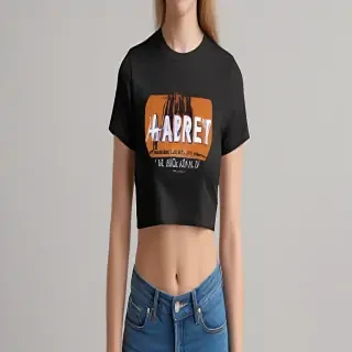 crop top shirt mockup