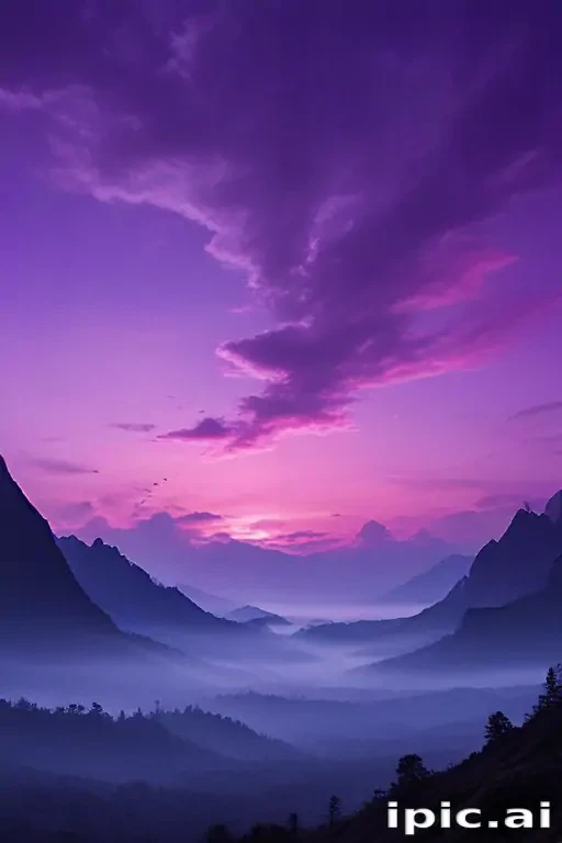 purple sky wallpaper