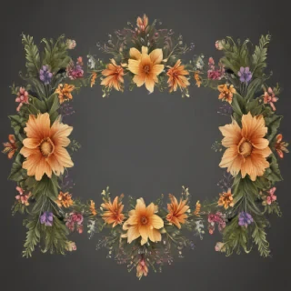 border flower png