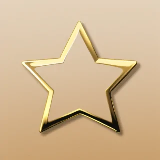 gold star sticker png
