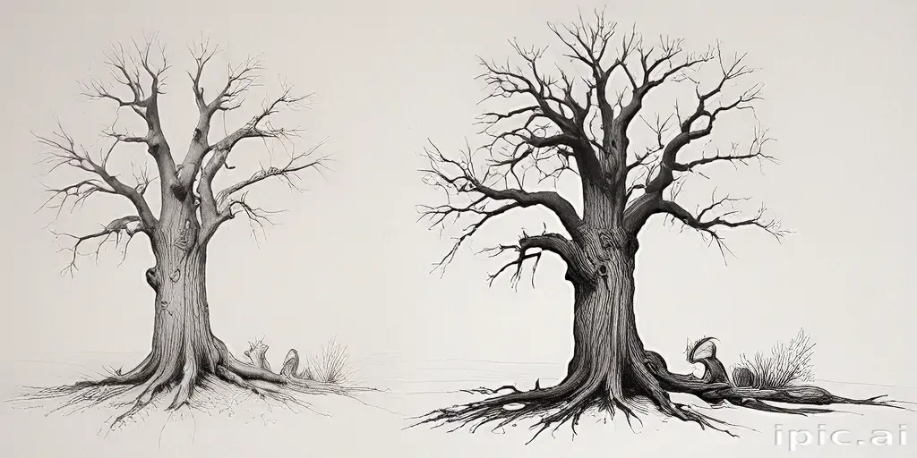 dead tree drawings