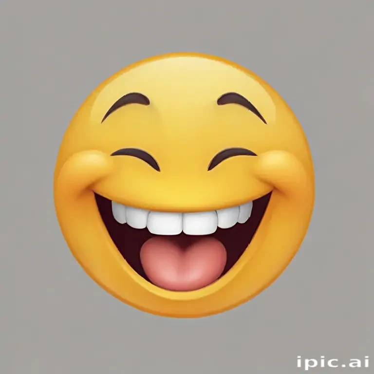 transparent laughing emoji