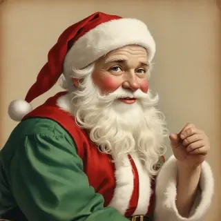 vintage santa images free
