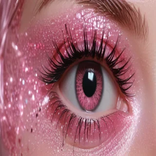 pink glitter aesthetic