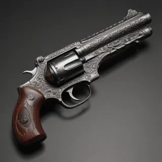 gun no background