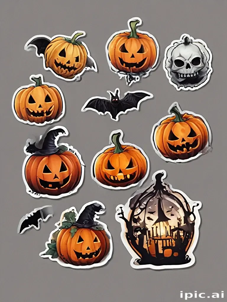 halloween stickers png