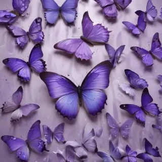 purple butterflies