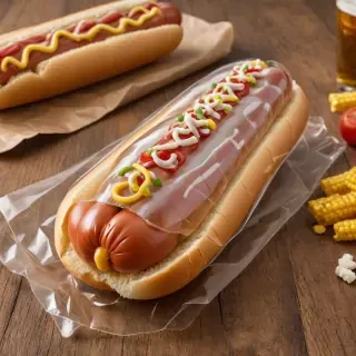 transparent hot dog