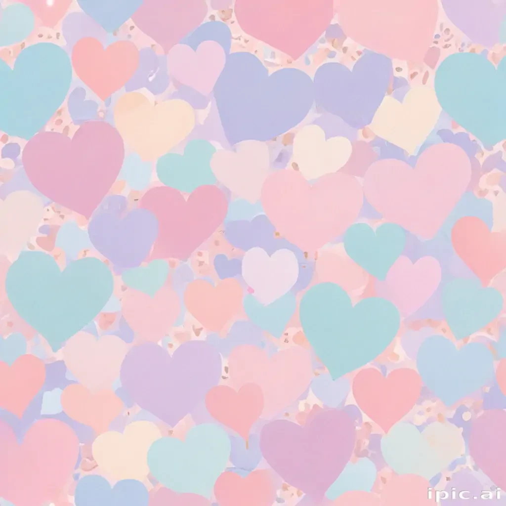 pastel heart background